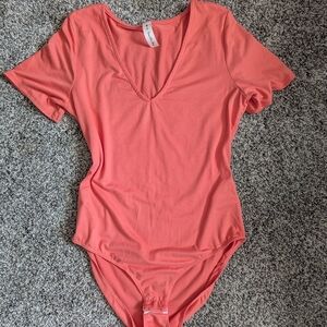Coral Peach Bodysuit